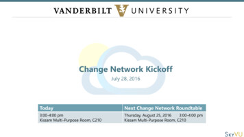 Change Network Kickoff - Vanderbilt University