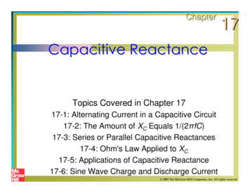 Capacitive Reactance - Oakton