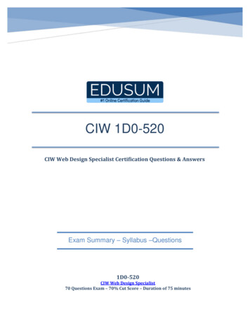 CIW 1D0-520 - Isecprep 