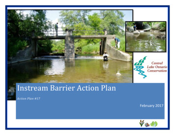 Instream Barrier Action Plan - Cloca.ca