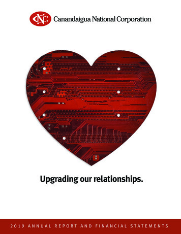 Upgrading Our Relationships. - Canandaigua, NY