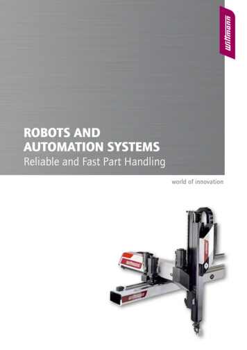Robots And Automation Systems - WITTMANN Group