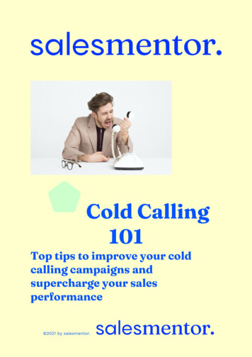 Cold Calling 101 - Salesmentor.io