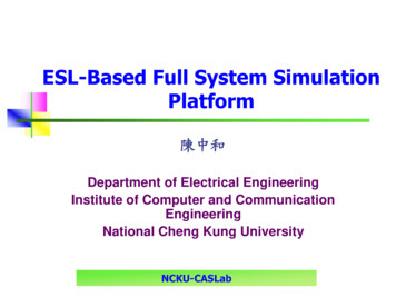 ESL-Based Full System Simulation Platform - NCKU