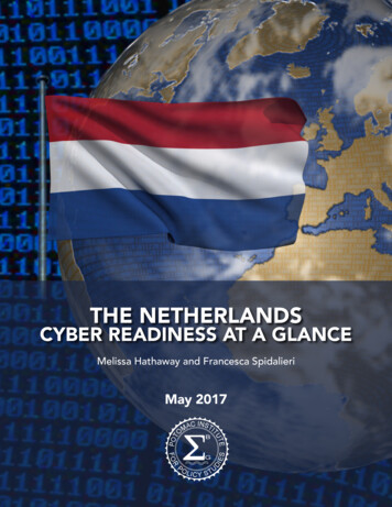 THE NETHERLANDS CYBER READINESS AT A GLANCE - Potomac Institute