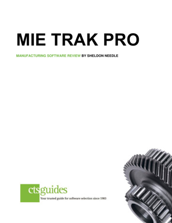MIE TRAK PRO - MIE Solutions