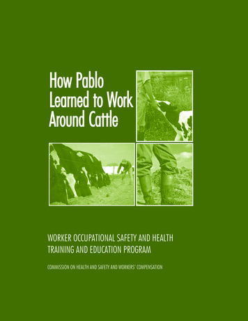 How Pablo Learned To Work Around Cattle - Western Center For .