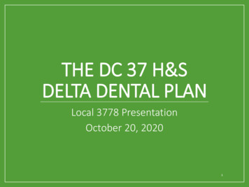 THE DC 37 H&S DELTA DENTAL PLAN - Local3778