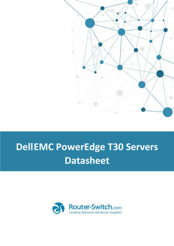 Dell EMC PowerEdge T30 Servers Datasheet - Router-switch 