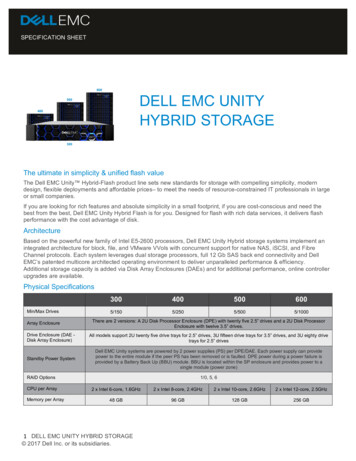 DELL EMC UNITY HYBRID STORAGE - Mojo Systems