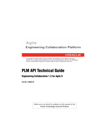 PLM API Technical Guide Title - Oracle Help Center