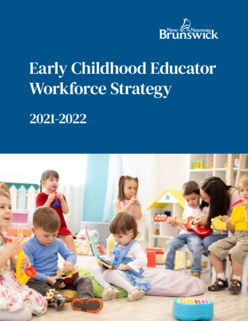 Early Childhood Educator Workforce Strategy 2021-2022