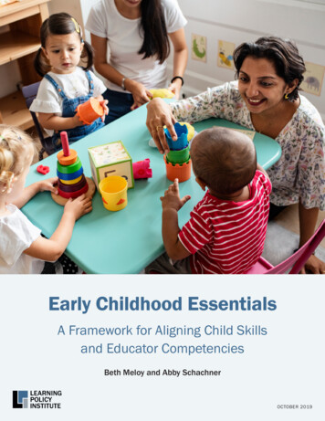 Early Childhood Essentials Framework Report