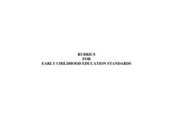 Rubrics For Early Childhood Education Standards