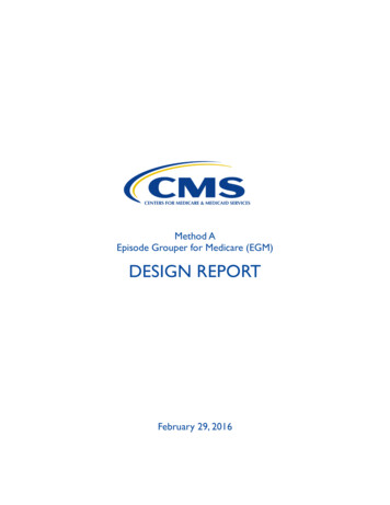 Episode Grouper For Medicare (EGM) Design Report - CMS