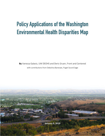 Policy Applications Of The Washington . - Front And Centered