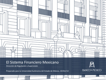 El Sistema Financiero Mexicano - UDG