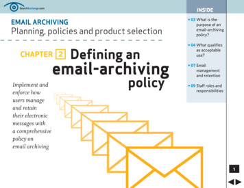 What Qualifies Defining An Email-archiving Email Policy