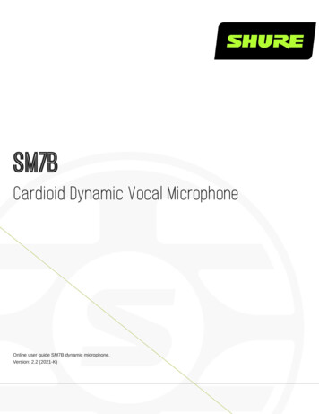 Cardioid Dynamic Vocal Microphone - Shure
