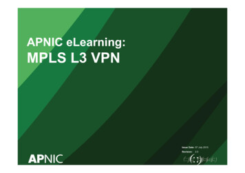 EROU07 MPLS L3 VPN - APNIC
