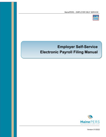 Employer Self-Service Electronic Payroll Filing Manual