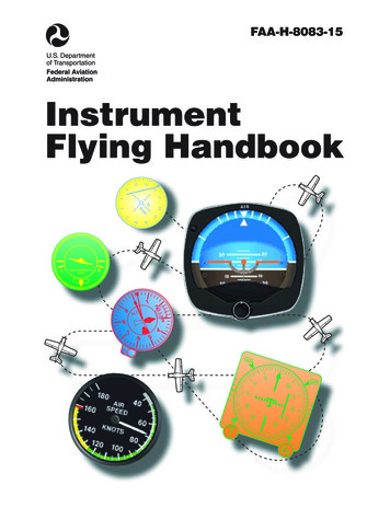 FAA-H-8083-15, Instrument Flying Handbook -- 1 Of 2