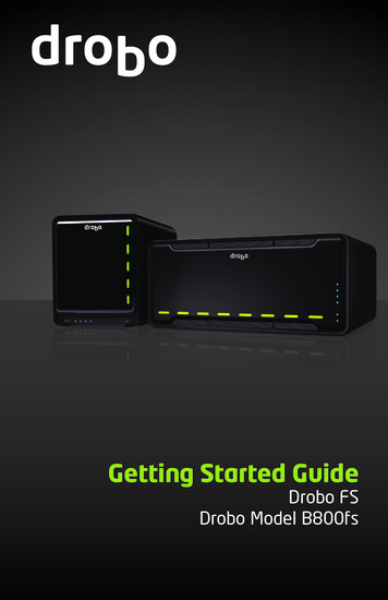 Getting Started Guide - Drobo