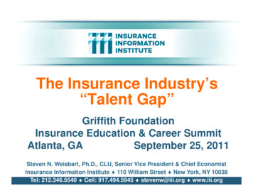 The Insurance IndustryThe Insurance Industry S's 