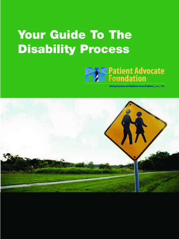 Your Guide To The Disability Process - Patient Advocate Foundation