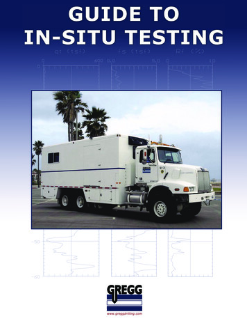 InSitu Testing Guide Edition Revised - Geoplanning