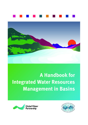 A Handbook For Integrated Water Resources Management In Basins