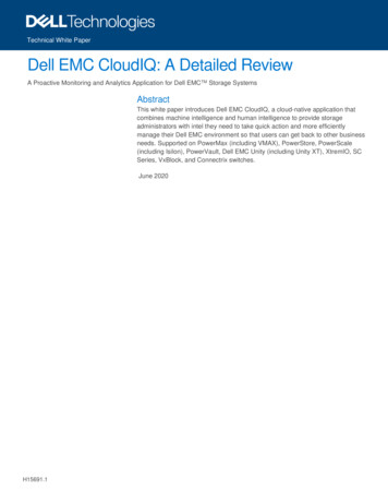 Dell EMC CloudIQ: A Detailed Review - Trams