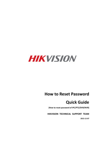 How To Reset Password Quick Guide - A1 Security Cameras
