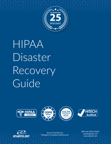 HIPAA Disaster Recovery - Atlantic
