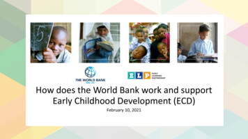 How Does The World Bank Work And Support Early Childhood Development (ECD)