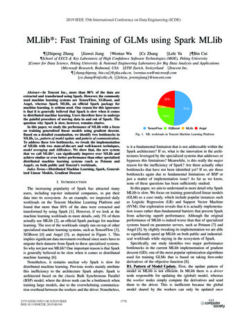 MLlib*: Fast Training Of GLMs Using Spark MLlib
