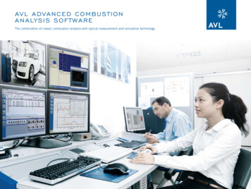AVL AdVAnced Combustion AnALysis SoftwAre