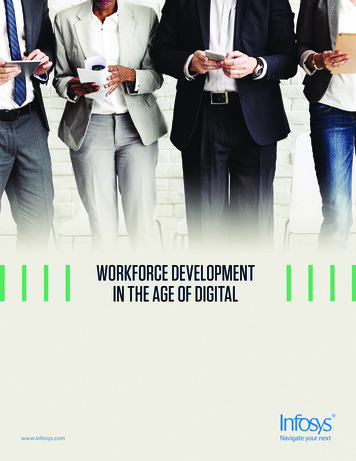 WORKFORCE DEVELOPMENT IN THE AGE OF DIGITAL - Infosys