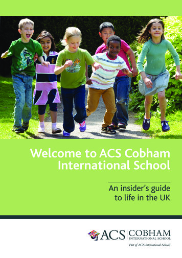 Welcome To ACS Cobham International School