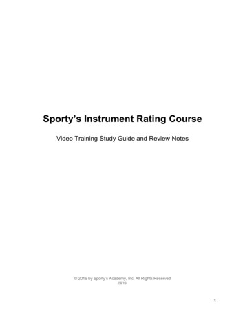 Sporty's Instrument Rating Course