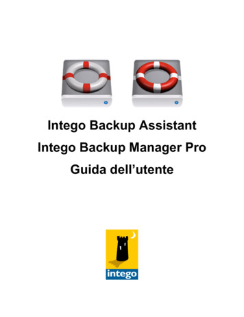 Intego Backup Manager Manual IT - LaCie
