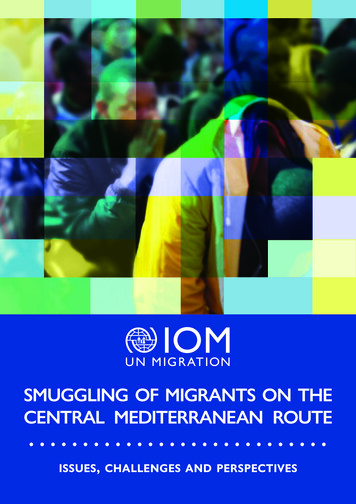 Smuggling Of Migrants On The Central Mediterranean Route