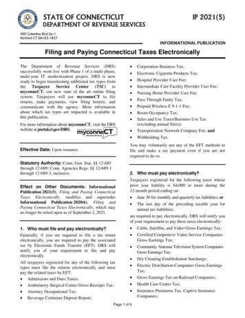 Filing And Paying Connecticut Taxes Electronically