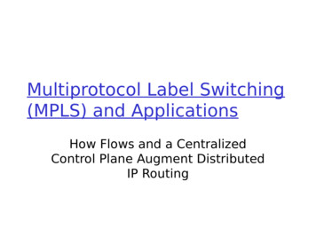 Multiprotocol Label Switching (MPLS) And Applications