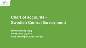 Chart Of Accounts - Swedish Central Government - Europa