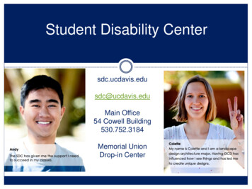 Student Disability Center - Aadocs.ucdavis.edu