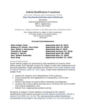 Judicial Qualifications Commission - South Dakota