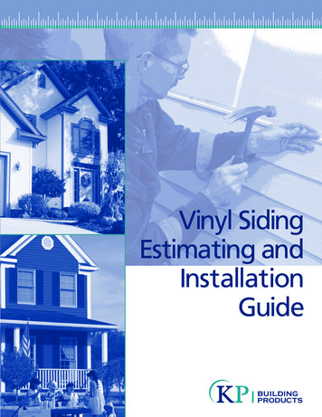 Vinyl Siding Estimating And Installation Guide - Wallace Hardware