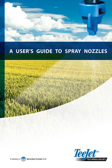 A USER'S GUIDE TO SPRAY NOZZLES - TeeJet