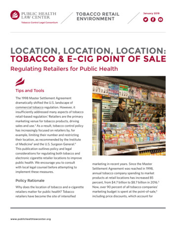 Location, Location, Location: Tobacco & E-cig Point Of Sale
